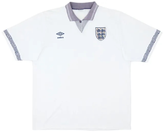 Umbro 1990-92 England Home Shirt - 6/10 - (XL)