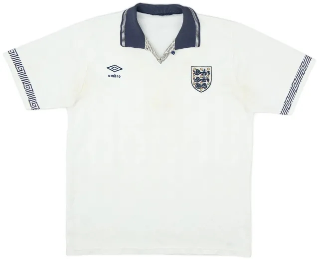 Umbro 1990-92 England Home Shirt - 4/10 - (L)