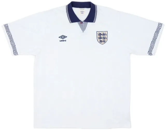 Umbro 1990-92 England Home Shirt - 8/10 - (L)
