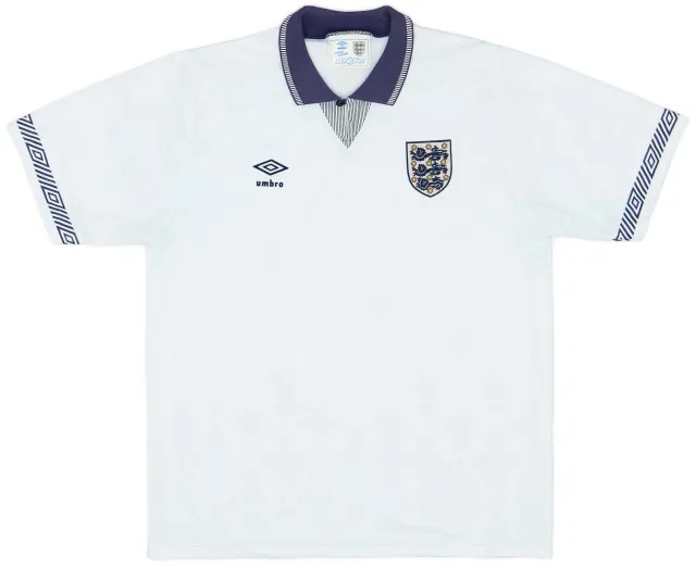 Umbro 1990-92 England Home Shirt - 9/10 - (L)