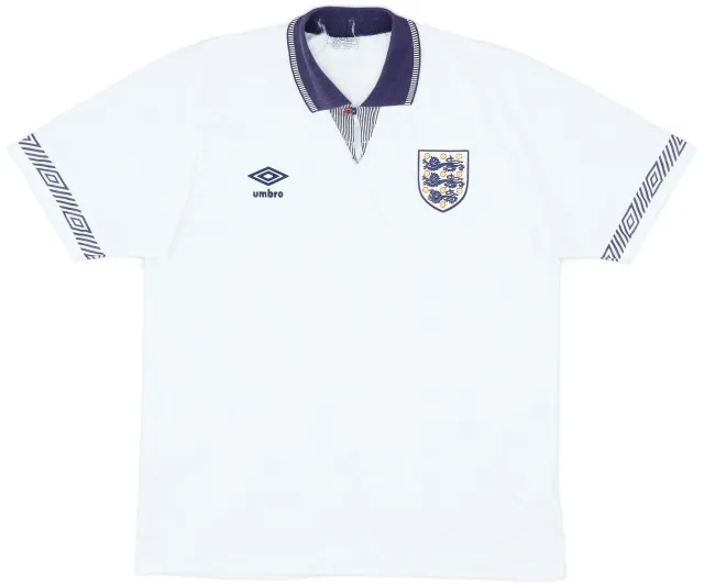 Umbro 1990-92 England Home Shirt - 9/10 - (M)