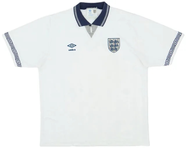 Umbro 1990-92 England Home Shirt - 6/10 - (XL)