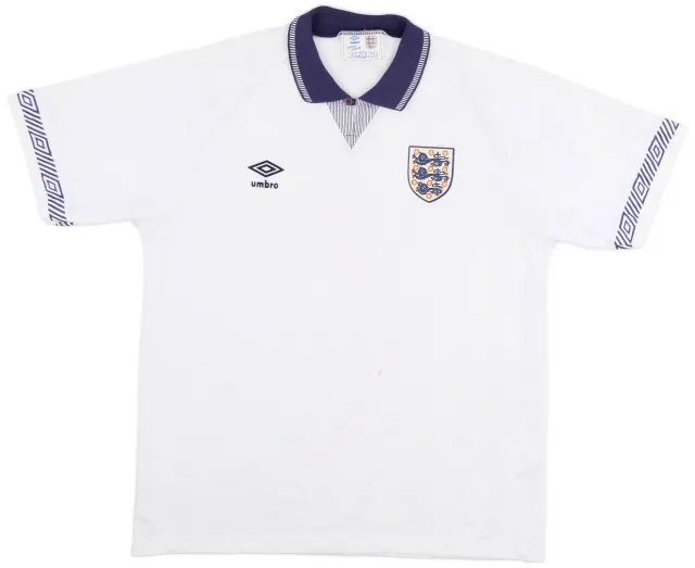 Umbro 1990-92 England Home Shirt - 5/10 - (XL)