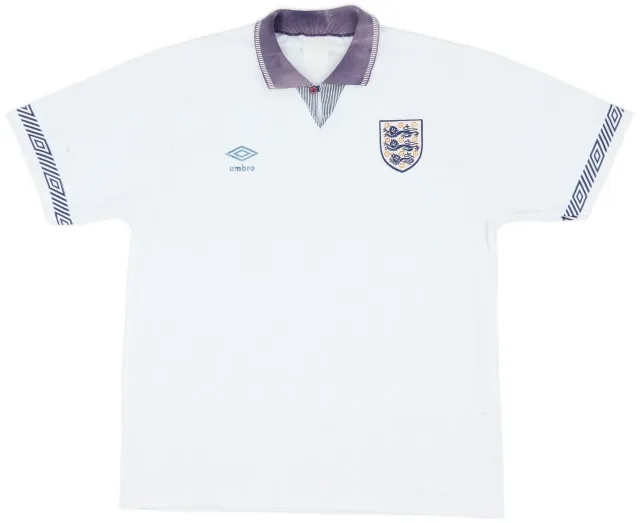 Umbro 1990-92 England Home Shirt - 5/10 - (L)