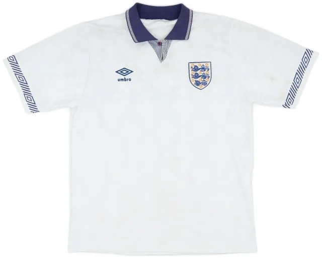 Umbro 1990-92 England Home Shirt - 5/10 - (L)
