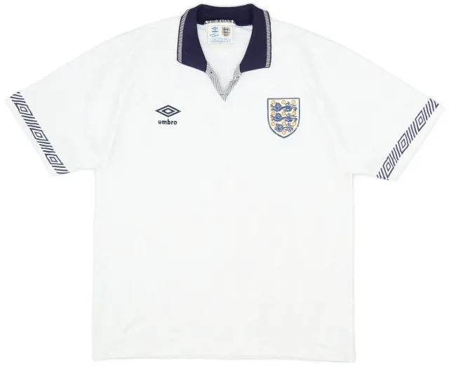Umbro 1990-92 England Home Shirt - 8/10 - (L)