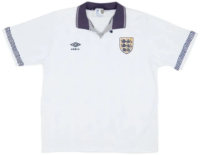 Umbro 1990-92 England Home Shirt - 6/10 - (L)