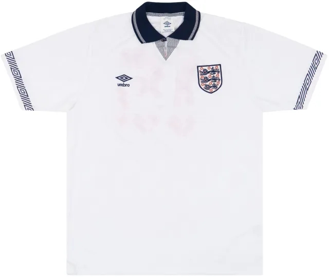 Umbro 1991 England Match Issue Home Shirt #15 (Clough) v Germany