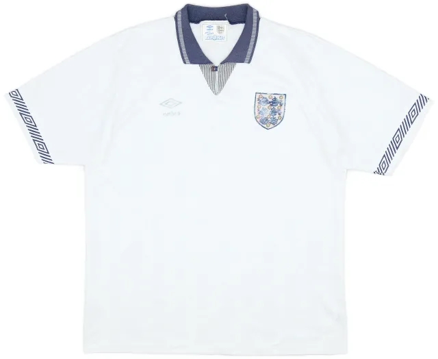 Umbro 1990-92 England Home Shirt - 4/10 - (L)
