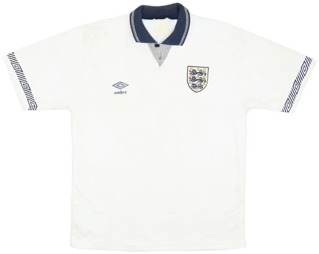 Umbro 1990-92 England Home Shirt - 6/10 - (L)