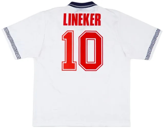 Umbro 1990-92 England Home Shirt Lineker #10 - 9/10 - (XL)