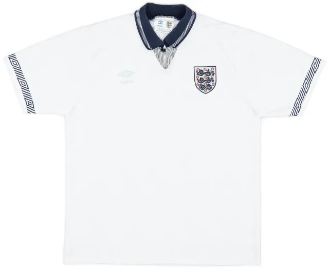 Umbro 1990-92 England Home Shirt - 5/10 - (XL)
