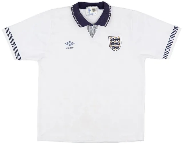 Umbro 1990-92 England Home Shirt - 7/10 - (L)