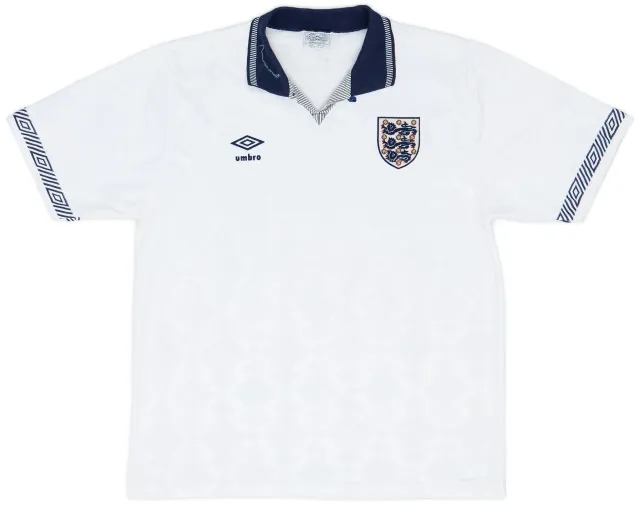 Umbro 1990-92 England Home Shirt - 9/10 - (L)