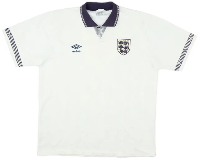 Umbro 1990-92 England Home Shirt - 8/10 - (L)