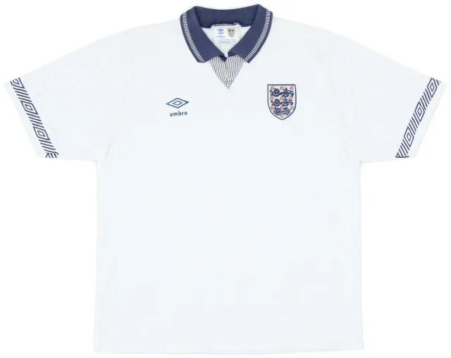 Umbro 1990-92 England Home Shirt - 7/10 - (L)