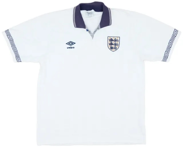 Umbro 1990-92 England Home Shirt - 8/10 - (L)