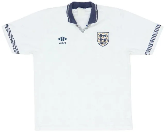 Umbro 1990-92 England Home Shirt - 8/10 - (M)