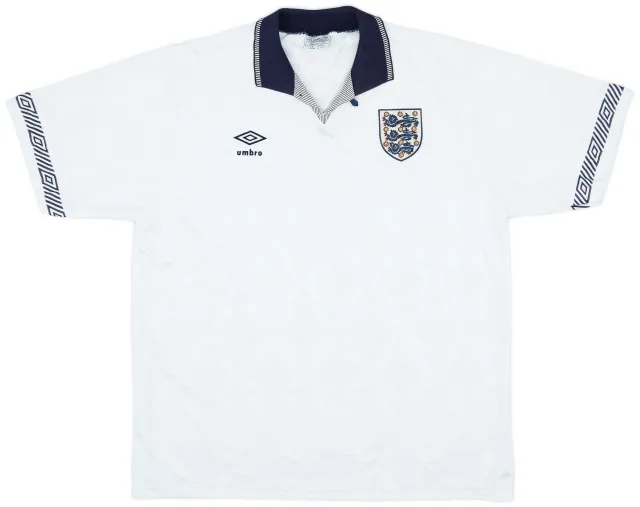 Umbro 1990-92 England Home Shirt - 9/10 - (L)