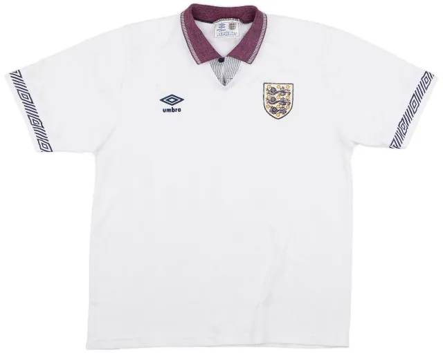Umbro 1990-92 England Home Shirt - 4/10 - (L)