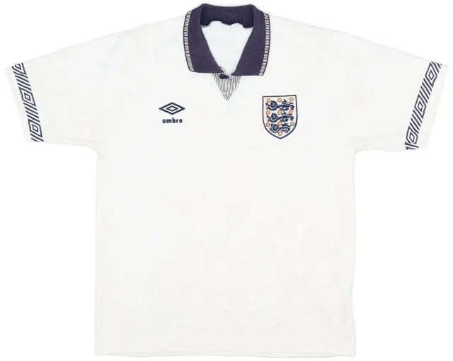 Umbro 1990-92 England Home Shirt - 6/10 - (M)