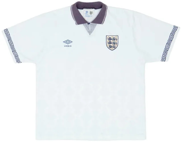 Umbro 1990-92 England Home Shirt - 7/10 - (L)