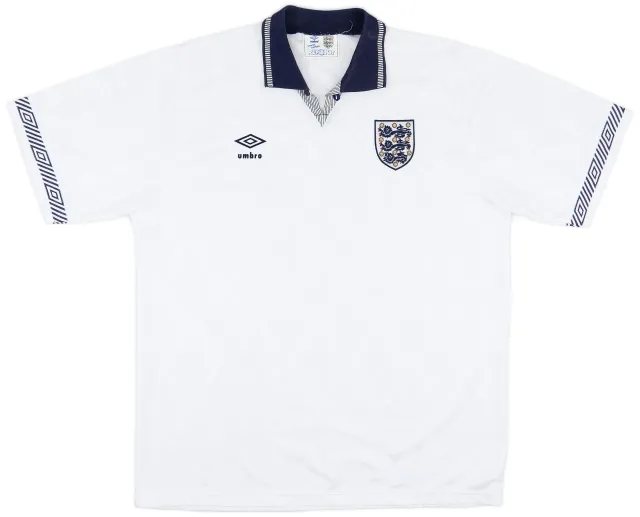 Umbro 1990-92 England Home Shirt - 9/10 - (XL)