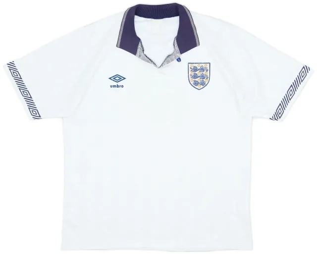 Umbro 1990-92 England Home Shirt - 7/10 - (L)