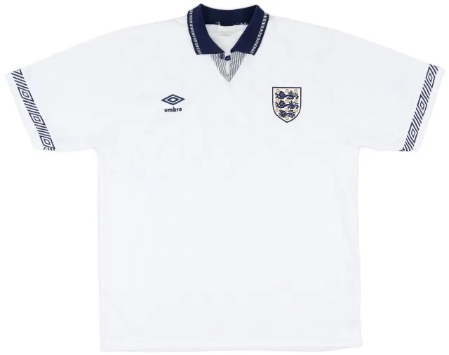Umbro 1990-92 England Home Shirt - 9/10 - (XL)