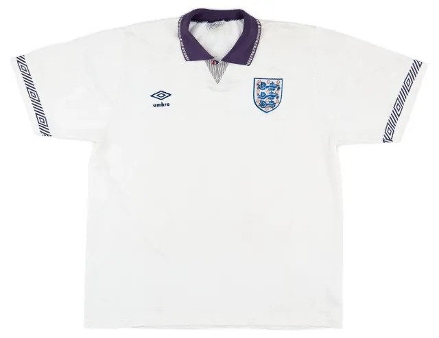 Umbro 1990-92 England Home Shirt - 7/10 - (L)