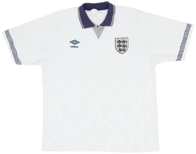 Umbro 1990-92 England Home Shirt - 6/10 - (XL)