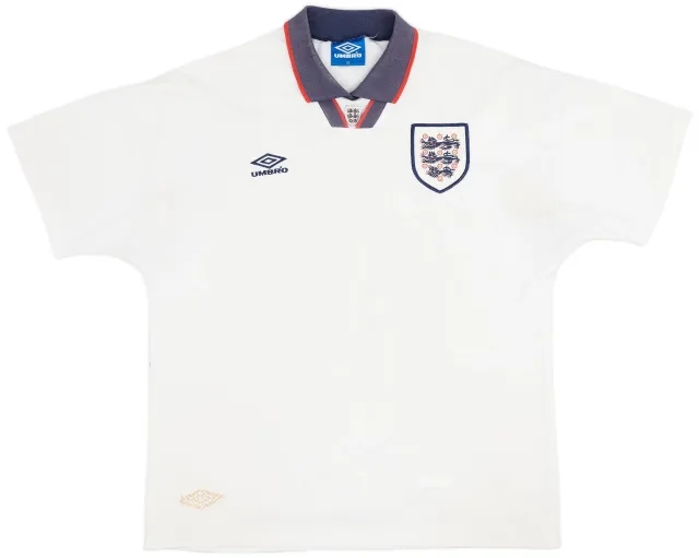 Umbro 1993-95 England Home Shirt - 6/10 - (XL)