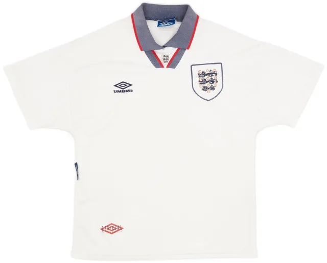 Umbro 1993-95 England Home Shirt - 6/10 - (M)