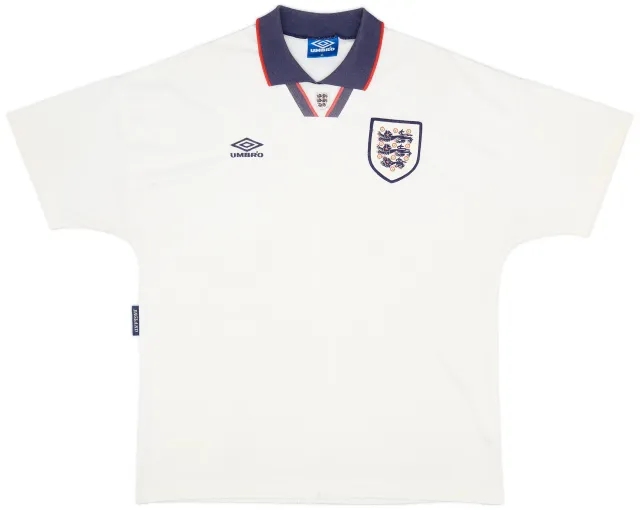 Umbro 1993-95 England Home Shirt - 5/10 - (XL)