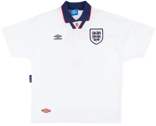 Umbro 1993-95 England Home Shirt - 8/10 - (XL)