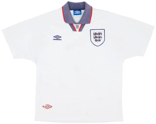 Umbro 1993-95 England Home Shirt - 6/10 - (L)