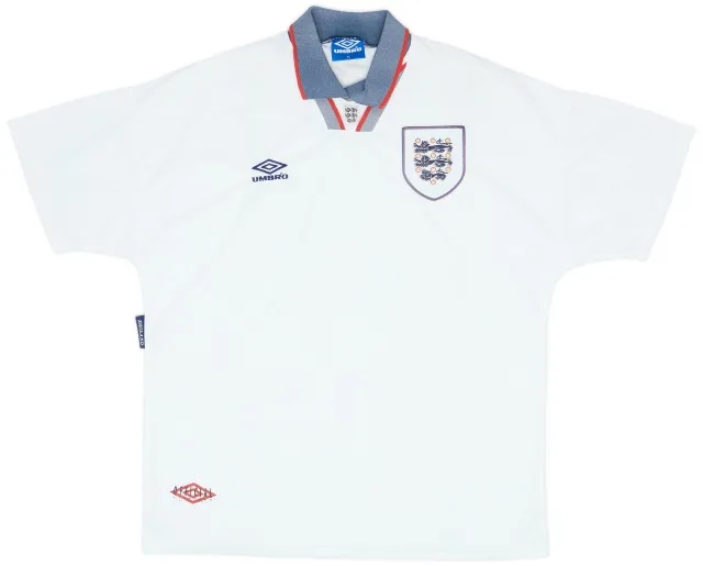 Umbro 1993-95 England Home Shirt - 5/10 - (XL)