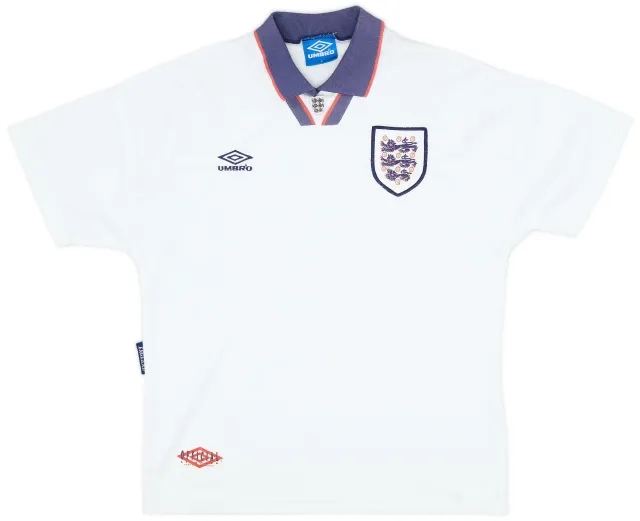 Umbro 1993-95 England Home Shirt - 8/10 - (L)