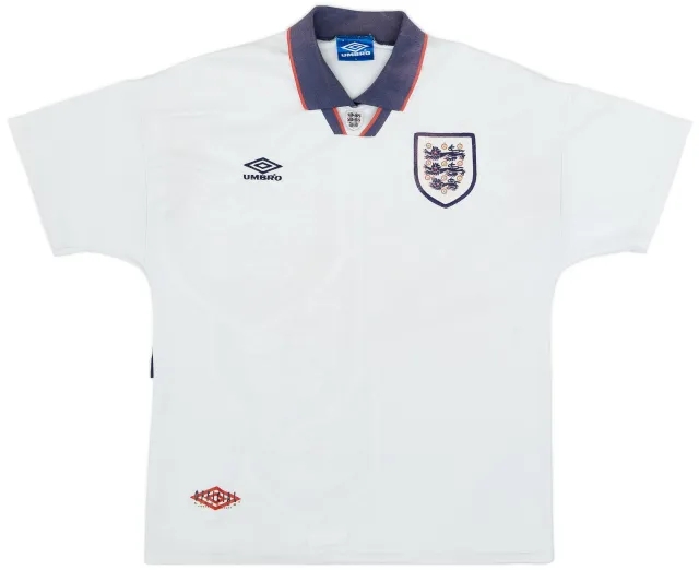 Umbro 1993-95 England Home Shirt - 6/10 - (L)