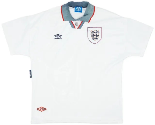 Umbro 1993-95 England Home Shirt - 5/10 - (XL)