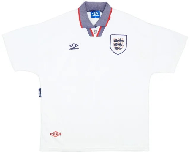 Umbro 1993-95 England Home Shirt - 9/10 - (XL)
