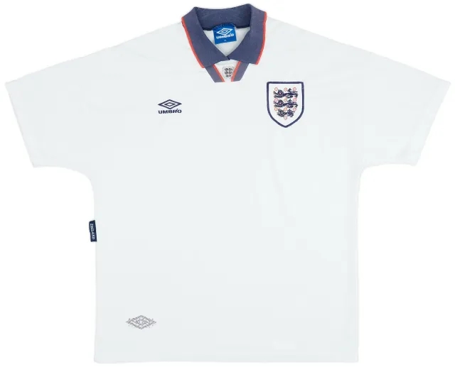 Umbro 1993-95 England Home Shirt - 6/10 - (XL)