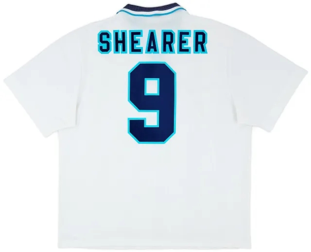 Umbro 1995-97 England Home Shirt Shearer #9 - 5/10 - (XXL)