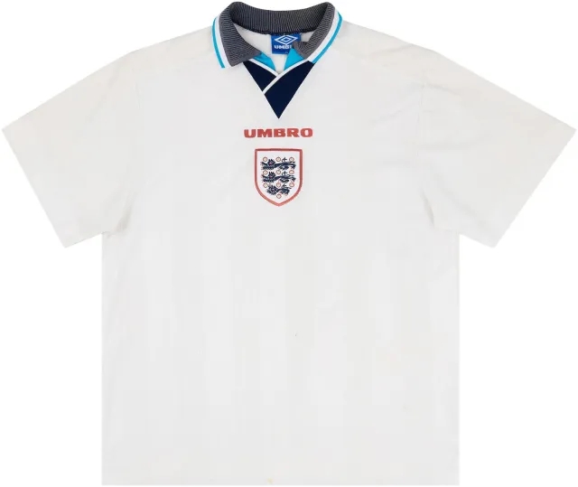 Umbro 1995-97 England Home Shirt - 5/10 - (XL)