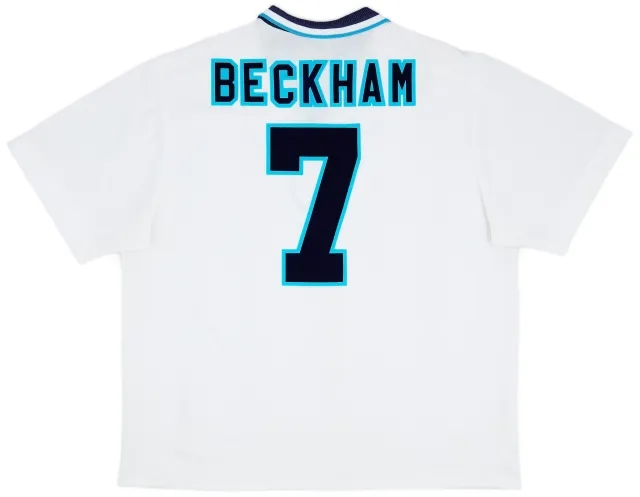 Umbro 1995-97 England Home Shirt Beckham #7 - 7/10 - (XXL)
