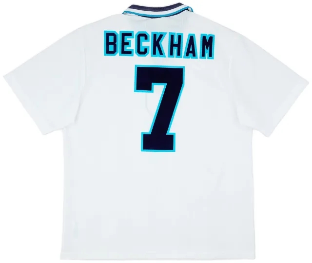 Umbro 1995-97 England Home Shirt Beckham #7 - 7/10 - (XL)