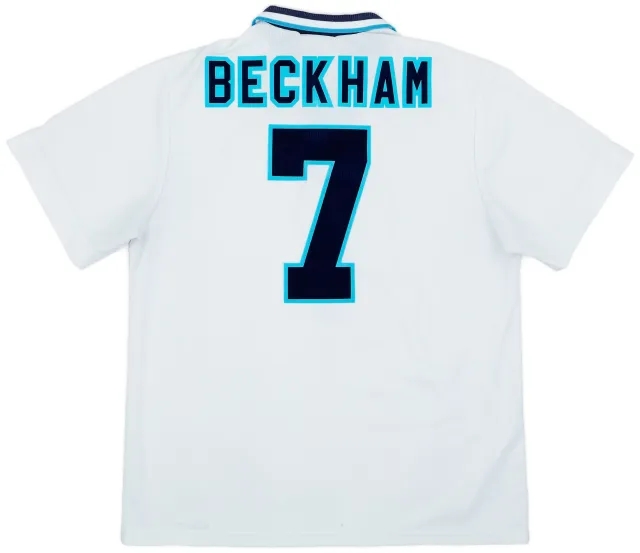 Umbro 1995-97 England Home Shirt Beckham #7 - 8/10 - (XL)