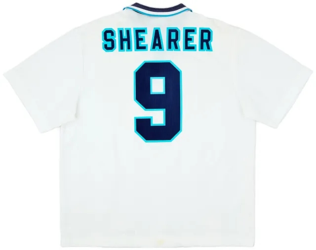 Umbro 1995-97 England Home Shirt Shearer #9 - 6/10 - (XXL)
