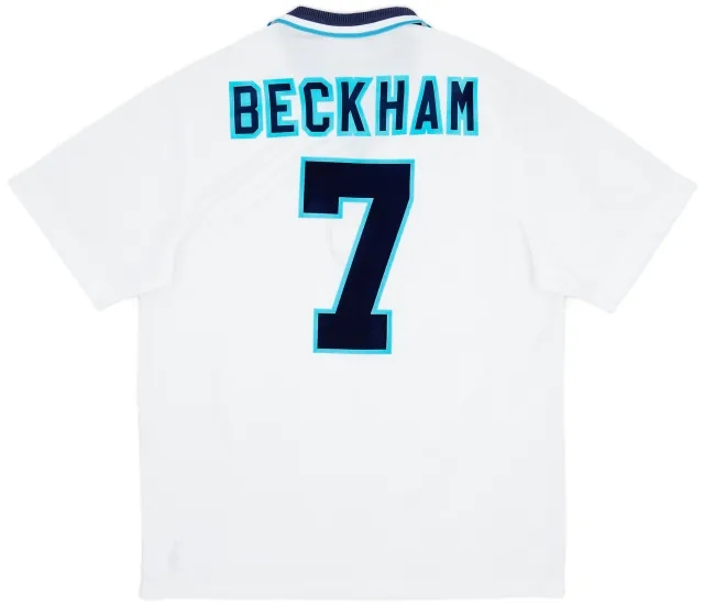 Umbro 1995-97 England Home Shirt Beckham #7 - 8/10 - (XL)