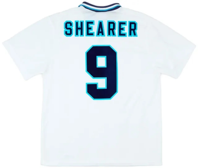 Umbro 1995-97 England Home Shirt Shearer #9 - 8/10 - (XL)